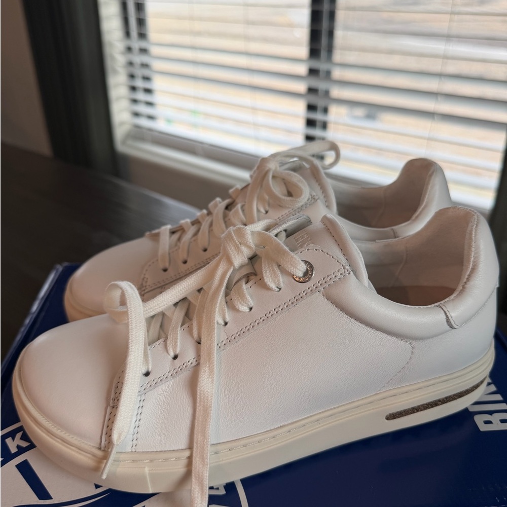 Birkenstock White Leather Women's Sneakers